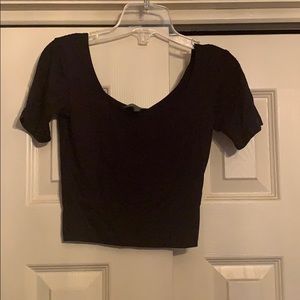 Topshop crop t shirt